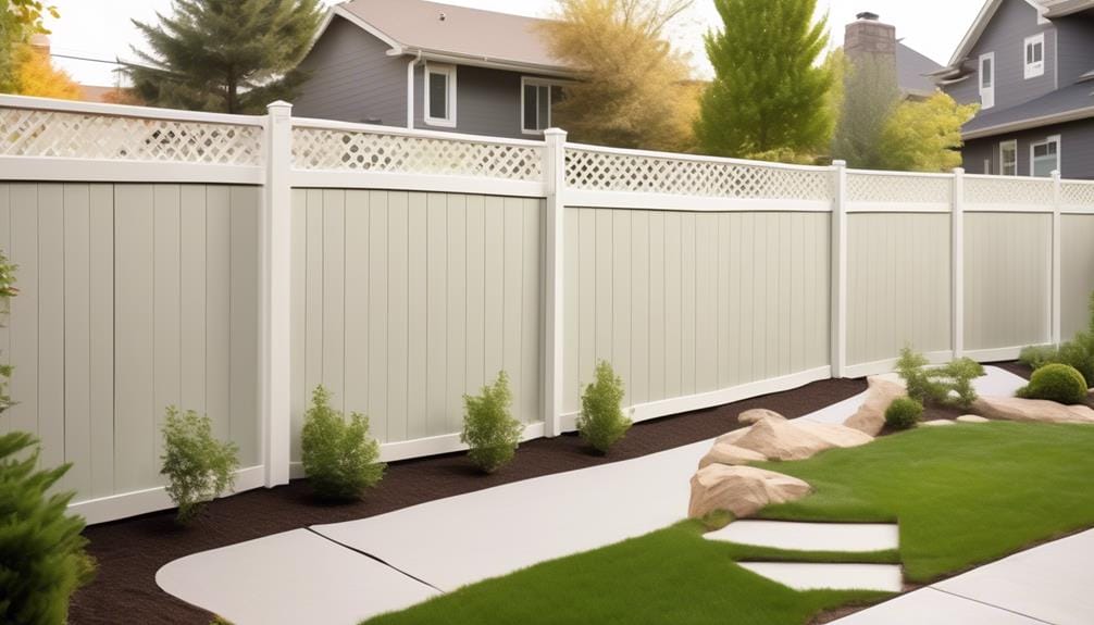 affordable pvc privacy fence
