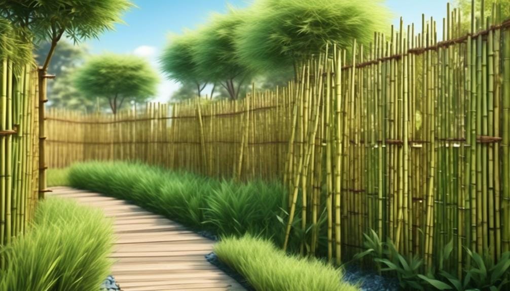 cost effective bamboo fence option