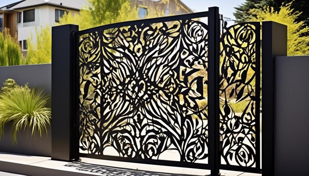 custom artistic metal fence