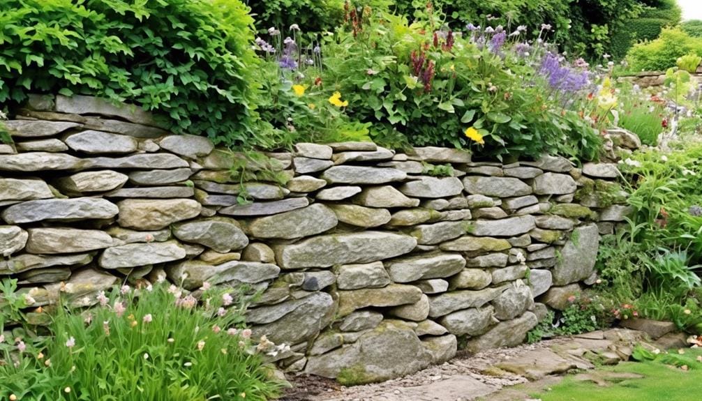 dry stone wall for rodent control