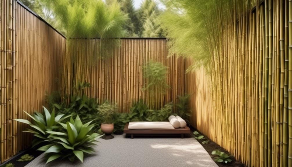 natural bamboo fence option
