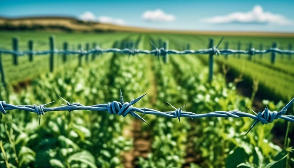 suitability of barbed wire fencing