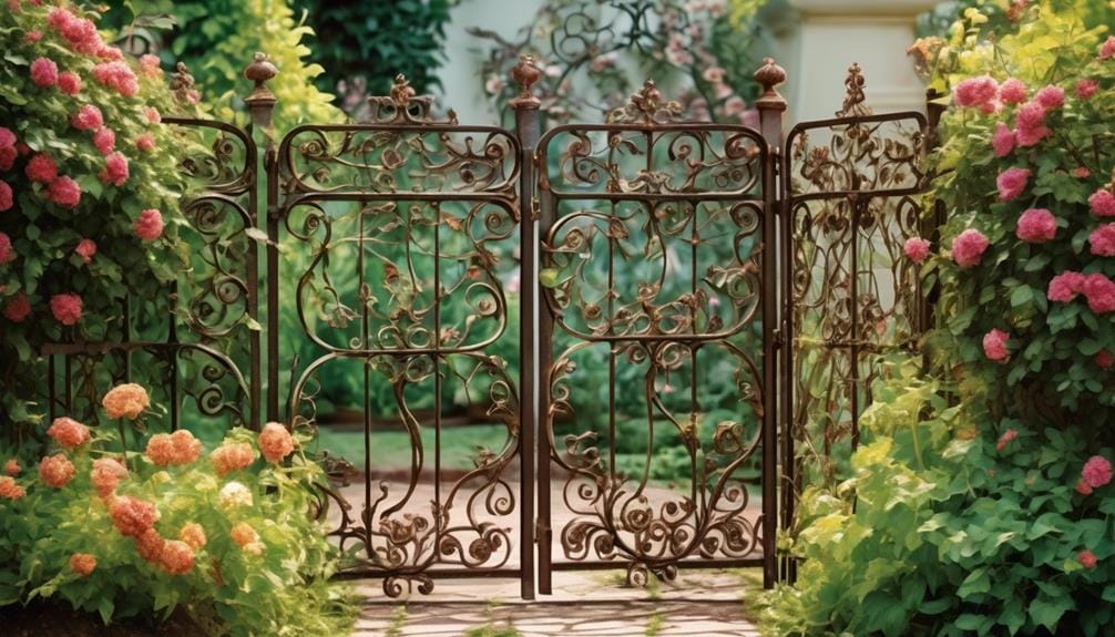 the allure of ornate iron gates