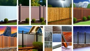 top 5 outdoor fence materials